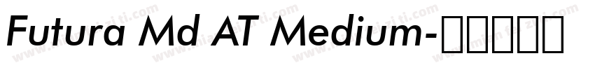 Futura Md AT Medium字体转换